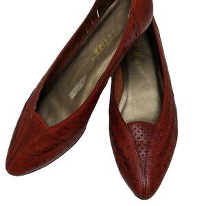 Retro Westies Kitten Heal Leather Shoes - Size 6M